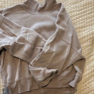 Abercrombie & Fitch Cowl Neck Sweater in Taupe